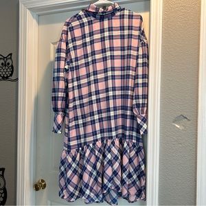 monki blue + pink dress